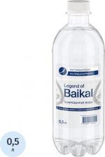 Вода Легенда Байкала Вода 0,5 литра, газ, пэт, 12 шт. в уп