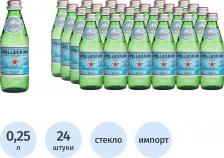 Вода S.Pellegrino Вода минеральная газированная 0.25 л (24 штуки в упаковке)