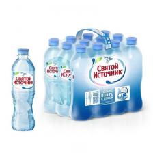 Вода Святой источник вода природная питьевая негазированная, 12 штук по 0,5 л