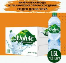 Вода Volvic Вода минеральная (Вольвик) 12 шт. х 1,5 л, негазированная, пэт