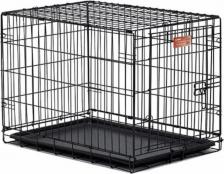 Вольер для собак Midwest Клетка iCrate 30" Dog Crate 76x48x53h см 1 дверь черная для собак
