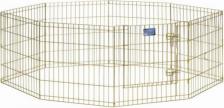 Вольер для собак Midwest Вольер Gold Zinc 24" Exercise Pen with Door 8 панелей 61х61h см с дверью позолоченный цинк для животных
