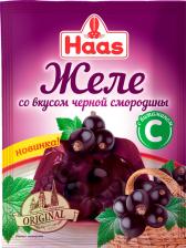 Все для выпечки Haas Смесь для приготовления десерта желе со вкусом черной смородины с витамином С 50 г