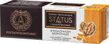Йогурт/десерт РостАгроКомплекс Сырок глазированный А. Status кленовый сироп и грецкий орех, 26%, 50 г