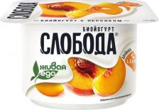 Йогурт/десерт Слобода Биойогурт персик 2.9%, 125 г