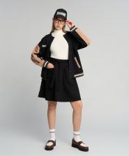 Юбка для девочки Button Blue Юбка с накладными карманами черная (152)