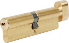 Замок Abus Цилиндр KD6MM, 50x50 мм, ключ/вертушка, цвет золото