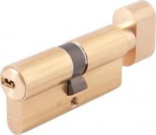 Замок Abus Цилиндр KD6MM Z35/K35, 35x35 мм, ключ/вертушка, цвет золото