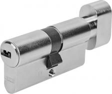 Замок Abus Цилиндр KD6N, 30х30 мм, ключ/вертушка, цвет никель