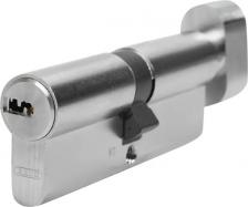 Замок Abus Цилиндр KD6N Z40/K40, 40x40 мм, ключ/вертушка, цвет никель 4003318406546