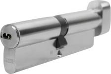 Замок Abus Цилиндр KD6N Z50/K50, 50x50 мм, ключ/вертушка, цвет никель