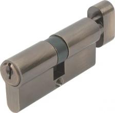 Замок Ajax Цилиндровый механизм с вертушкой AX1002Knob70 /HD AB бронза 4Key
