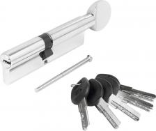 Замок Аллюр Цилиндровый механизм 100х16,8 мм хром 5 ключей HD FG 100-5К CP 12216