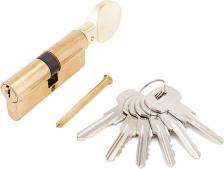 Замок Аллюр Цилиндровый механизм A.G 60 BP Blister, с вертушкой, цвет латунь 3352003