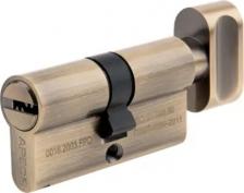 Замок Apecs Цилиндровые механизмы Pro LM-60-C-AB 60 мм, ключ/вертушка, цвет бронза