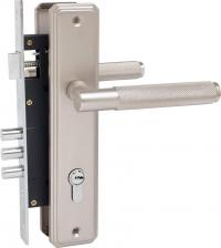 Замок Булат ЗВ4-3.02.08 ферона матовый никель 5 перф. кл. Замок врезной с/руч (12) zm_15003