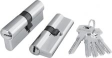 Замок Fuaro Цилиндровый механизм 200 ZA 70 mm /30+10+30/ CP, цвет: хром, 5 ключей