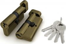 Замок Fuaro Цилиндровый механизм с вертушкой 100 ZM 70 mm /30+10+30/ AB, цвет: бронза, 5 ключей