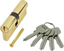 Замок Marlok ЦМ 80(35/45)-5К, английский ключ/ключ PB (золото)