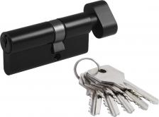 Замок Нора-М Цилиндр замка личинка STD Al ЛВ-70 19130, асимметричный с вертушкой, черный