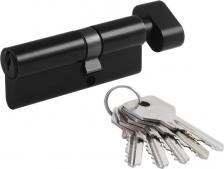 Замок Нора-М Цилиндр замка личинка STD Z ЛВ 19560, асимметричный, с вертушкой, Черный, ЛВ-80