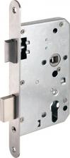 Замок Нора-М Замок врезной КЗВ5-ПП-72 мм противопожарный, нержавеющая сталь