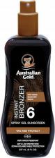 Защита от солнца Australian Gold Солнцезащитный спрей-гель SPF6 Spray Gel Sunscreen with Instant Bronzer, с мгновенным бронзированием, 237мл