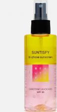 Защита от солнца Beautific Солнцезащитный двухфазный спрей-активатор загара SUNTISFY SPF30, увлажняющий с Витамином Е, для загара на солнце и в солярии, 150 мл