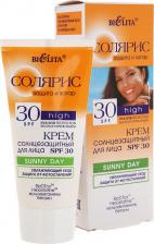 Защита от солнца Белита Крем солнцезащитный SPF 30 для лица Sunny Day Солярис туба, 50 мл