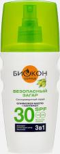 Защита от солнца Биокон Солнцезащитный спрей 3 в 1 SPF- 30, 160 мл