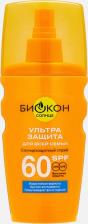 Защита от солнца Биокон Солнцезащитный спрей SPF 60 для всей семьи, 160 мл 9600626