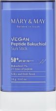Защита от солнца Mary&May Vegan Peptide Bakuchiol Sun Stick SPF50+ PA++++ 0,63 унции 18 г Aging Control Bakuchiol 25 типов Peptide Sebum Care Matte Finish Korean Skincare Vegan