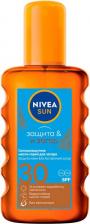 Защита от солнца Nivea Солнцезащитное масло-спрей для загара "Защита и загар", СЗФ 30, 200 мл