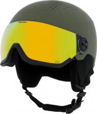 Защитная экипировка Alpina Зимний Шлем С Визором Arber Visor Q-Lite Olive Matt р.58 см