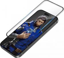 Защитная пленка Blueo Защитное стекло для iPhone 15 Pro с 3D краями и силиконовой кромкой, Black