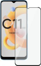 Защитная пленка Deppa Защитное стекло 2.5D Full Glue для Realme C11 для Realme C21, 1 шт., прозрачный/черный