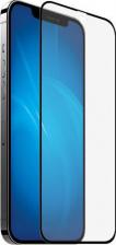 Защитная пленка DF Защитное стекло прозрачная iColor-24 для iPhone 12 mini 0.33 мм черная рамка