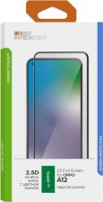 Защитная пленка InterStep Защитное стекло с рамкой 2.5D для Oppo A12, черная рамка