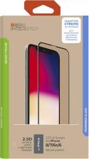 Защитная пленка InterStep Защитное стекло с рамкой 3D Full Cover iPhone 8/7/6s/6, белая рамка