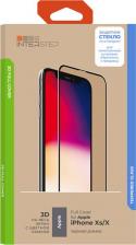 Защитная пленка InterStep Защитное стекло с рамкой 3D Full Cover iPhone Xs/X, черная рамка