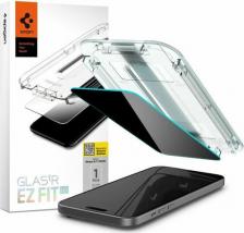 Защитная пленка Spigen Защитное стекло на iPhone 15 Glass tR EZ Fit 1 шт / стекло для Айфон 15, прочное, олеофобное покрытие, антишпион