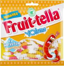 Зефир/пастила/мармелад Fruittella Мармелад жевательный червячки с йогуртом, 138 г