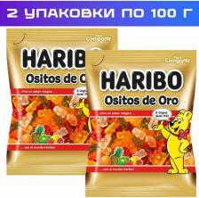 Зефир/пастила/мармелад Haribo Жевательный мармелад Ositos de Oro, 100 г x 2 шт