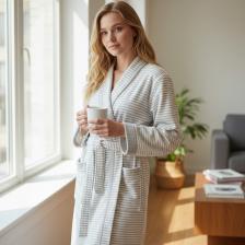 Женская одежда для дома Cawo Халат женский размер 38, светло-серый