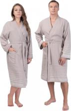Женская одежда для дома Cleanelly Халат унисекс Comfort бежевый р.56