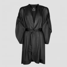 Женская одежда для дома Togas Халат-кимоно короткое Наоми чёрное L (48)