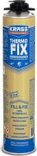 Жидкие гвозди Krass Клей пена для теплоизоляционных работ Клей-пена professional thermofix для теплоизоляционных работ, 0.75 л ЛА-00002766