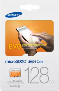 Карта памяти microSDXC 128 Гб Class 10 EVO Samsung MB-MP128DA