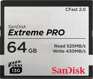 Карта памяти Cfast 2.0 64 Гб Class 10 Extreme Pro SanDisk SDCFSP-064G-G46D