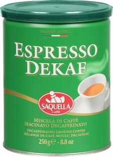  Saquella Кофе молотый Espresso Dekaf, 250